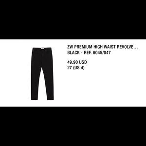 Zara Premium High Waist Skinny